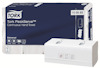 Förpackning med Tork PeakServe Continuous Hand Towel och separata handdukar, artikelnummer 100585.