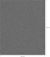 Rektangulärt grått sandpapper med måtten 280 mm x 230 mm, markerade med pilar.