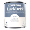 Burk med Herdins Lackbets Aqua i färgen Antikvit, 275 ml. Text på burken: "600 Antikvit, Made in Falun Sweden".