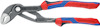 Tång med röd-blått handtag och ställbar käke, märkt "Knipex 87 02 180".